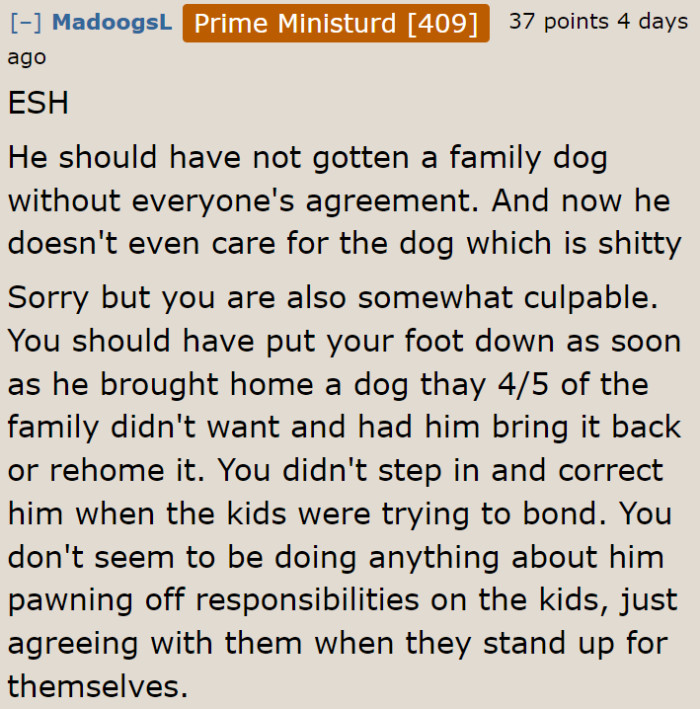 A Redditor feels that both the OP and her husband were wrong.