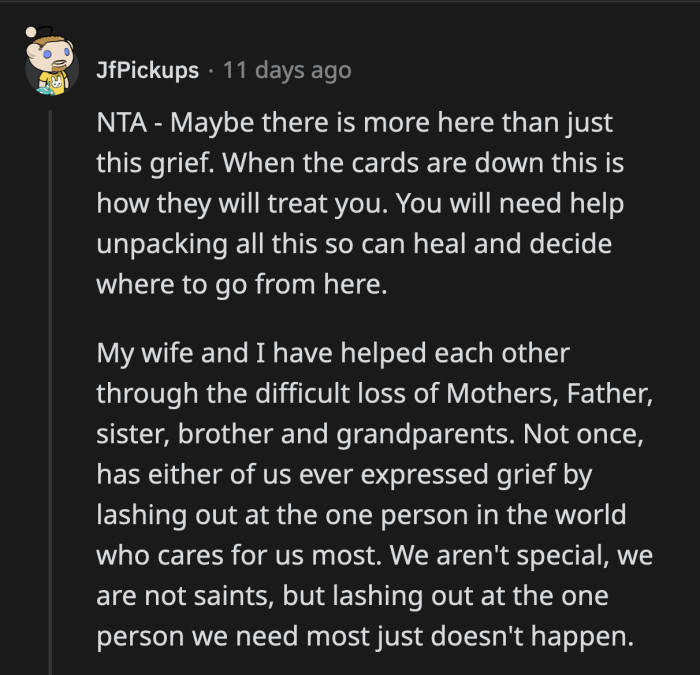 The divorce threat woke OP up to what she has been tolerating.