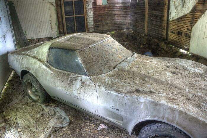 "Corvette Stingray Hidden Away In An Abandoned House (OC) Ontario, Canada"