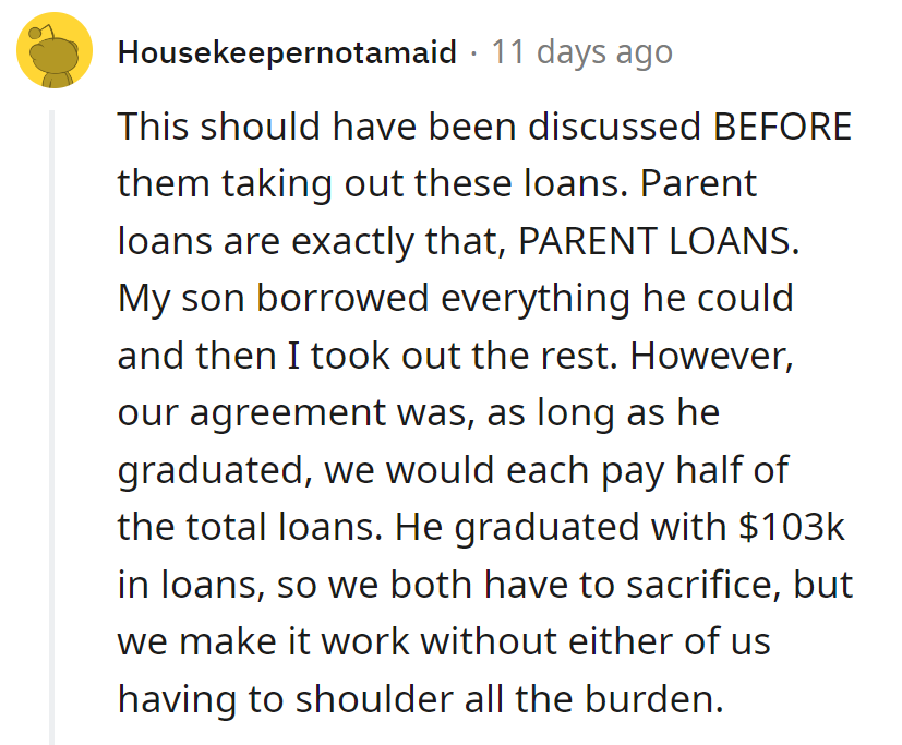 Graduate, split, conquer those loans! Who said parenting stops at graduation?