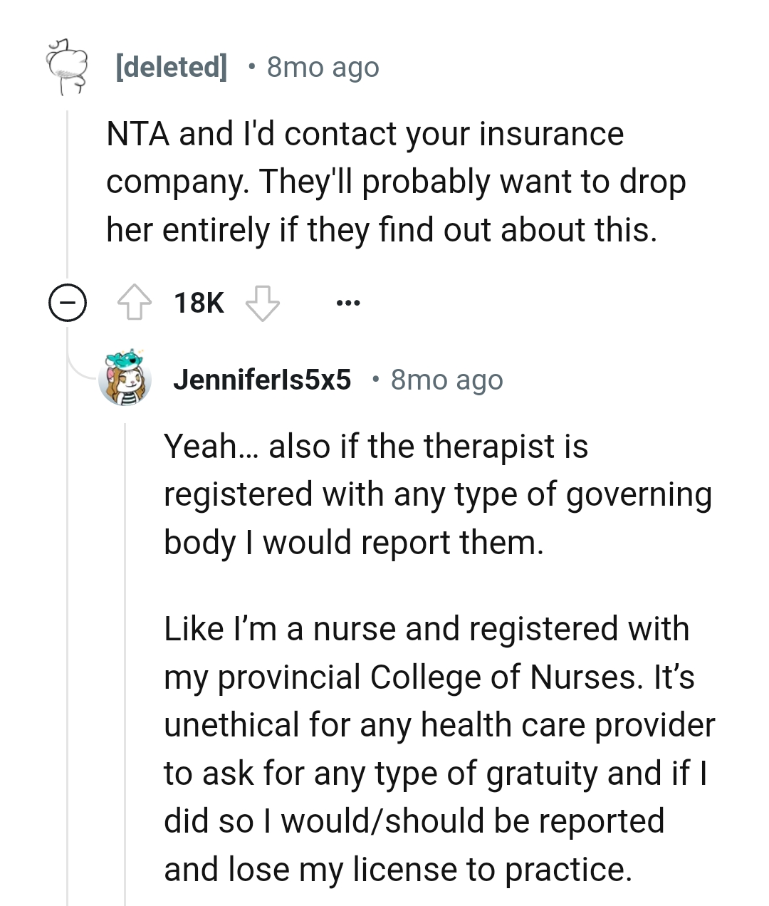 They will want to drop her entirely too