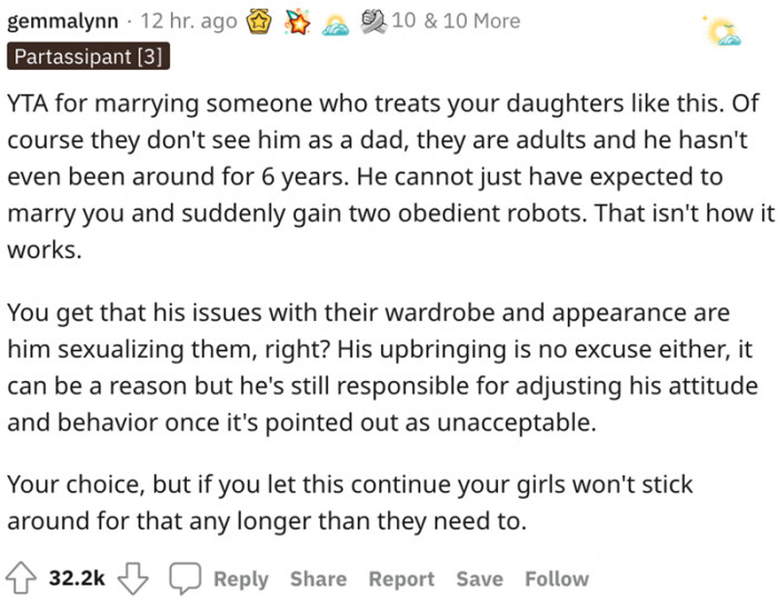 4. His upbringing is no excuse either