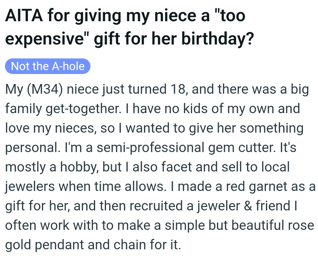 The OP kicks off his story