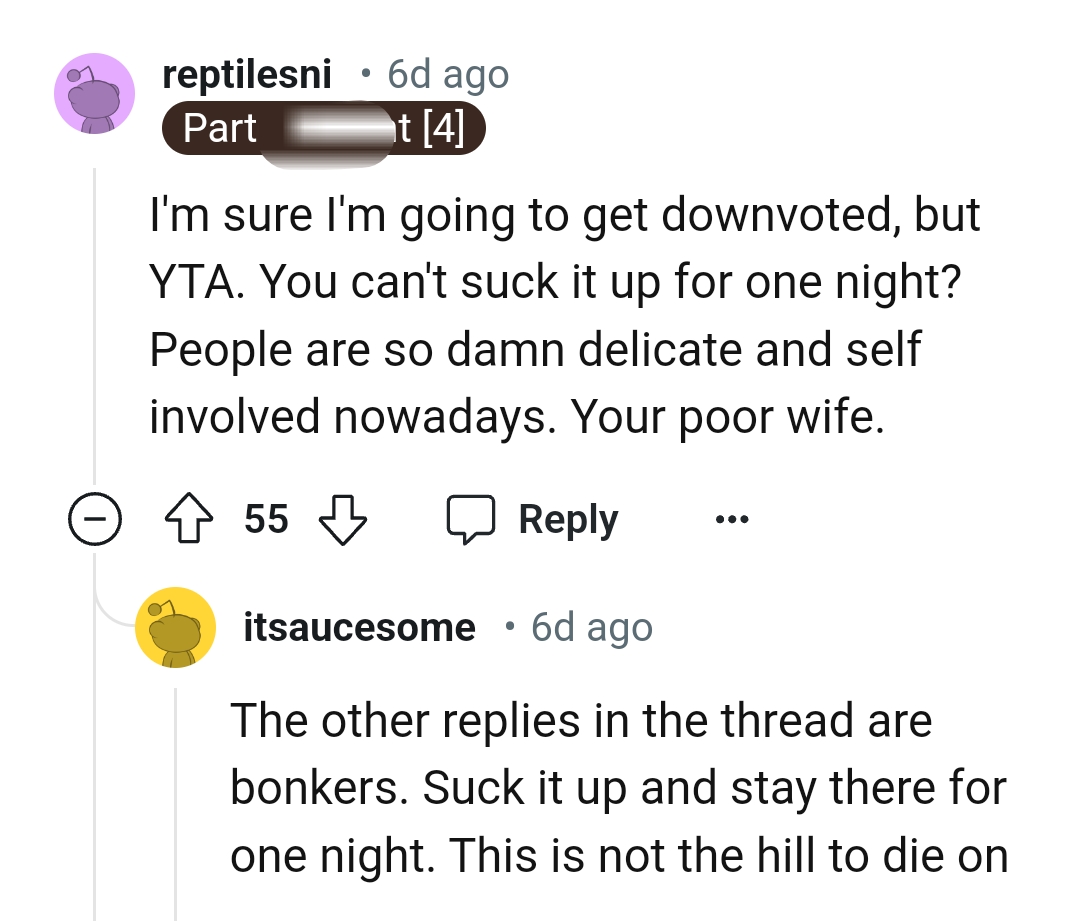 This Redditor says that people can be so delicate and self-involved