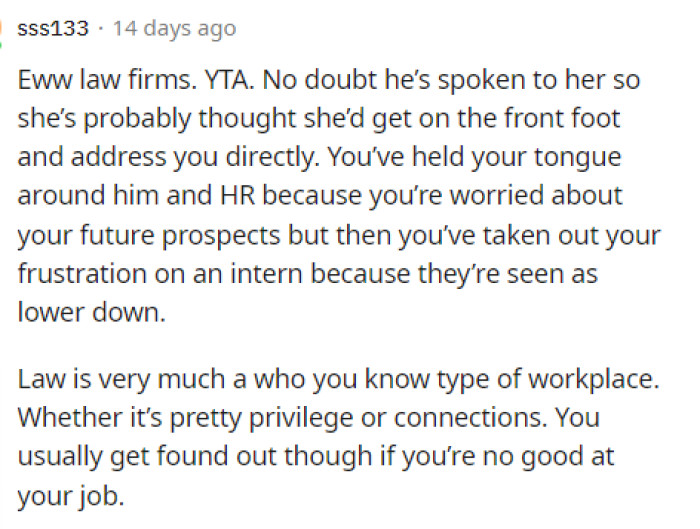 This person had a lot to say to OP about why they feel the way they do.