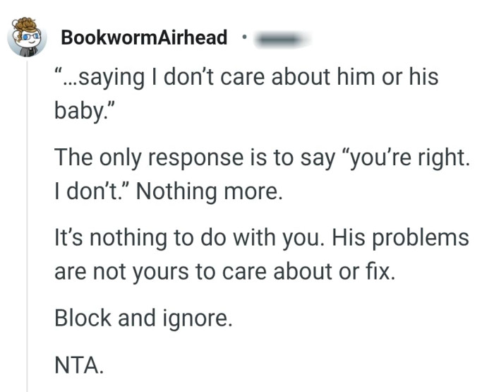 His problems are not the OP's to fix