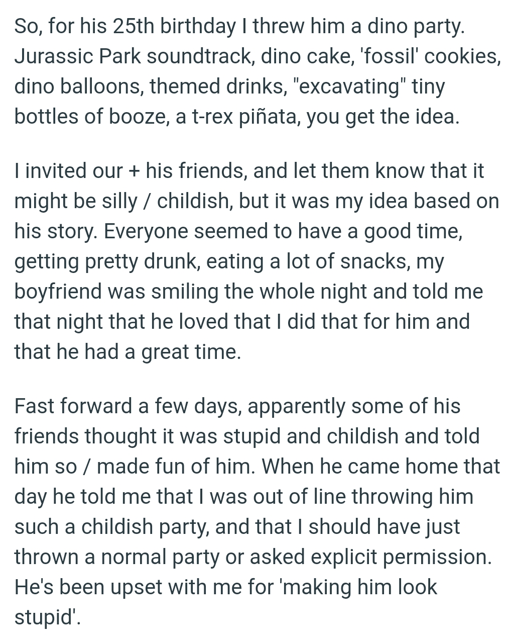 The concluding part of the story