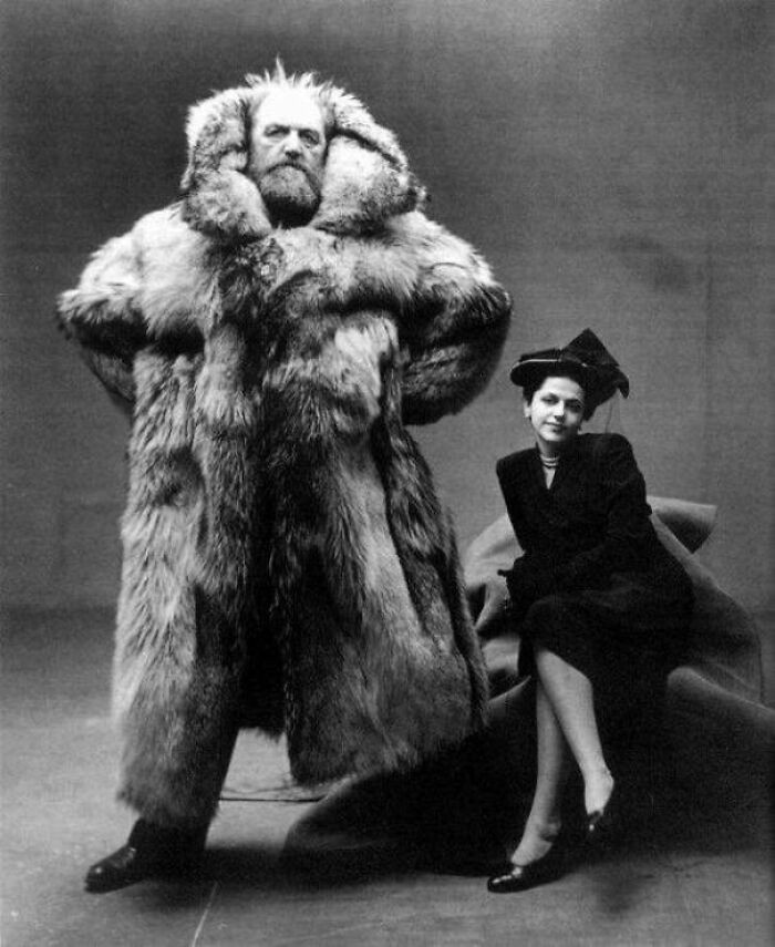"Portrait Of Arctic Explorer Peter Freuchen And His Wife, Fashion Illustrator Dagmar Cohn, 1947"