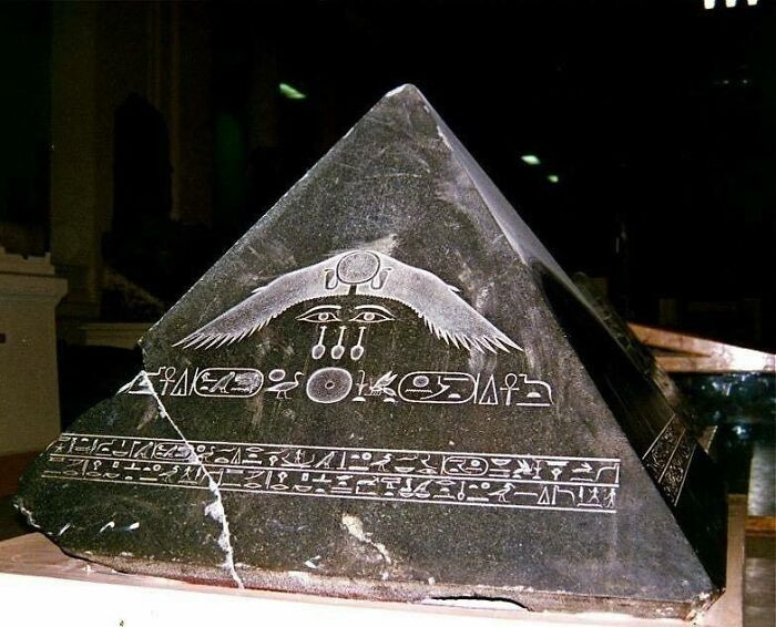 "An Intact Pyramid Capstone, One Of The Few Known In Existence"