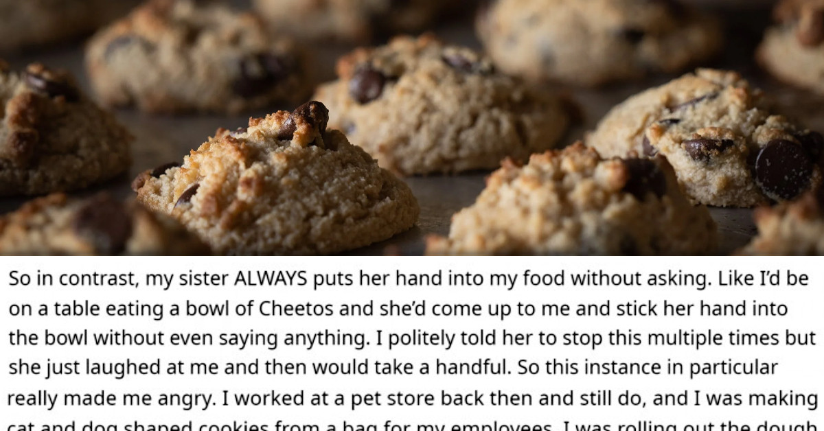 Brother Wants To Know If He's Wrong For Not Sharing Cookies With Sister After She Crossed Boundaries