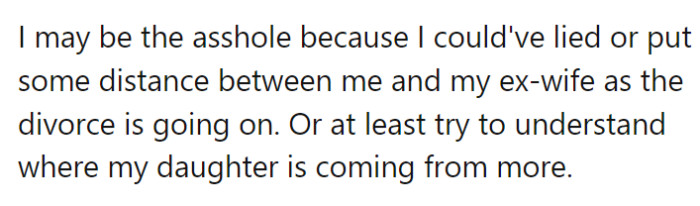 OP has offered the following explanation for why they think they might be the a-hole: