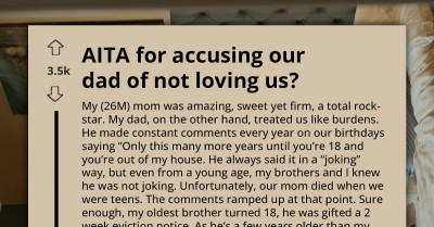 "Old-Fashioned" Father Believes Eviction Notices for Sons on Their 18th Birthdays Actually Show Love