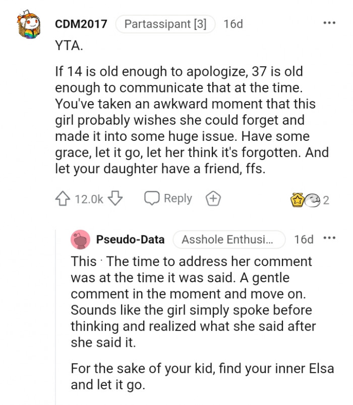 Have some grace and let it go