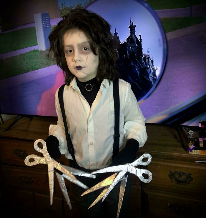 18. My Son As Edward Scissorhands A Couple Of Years Ago