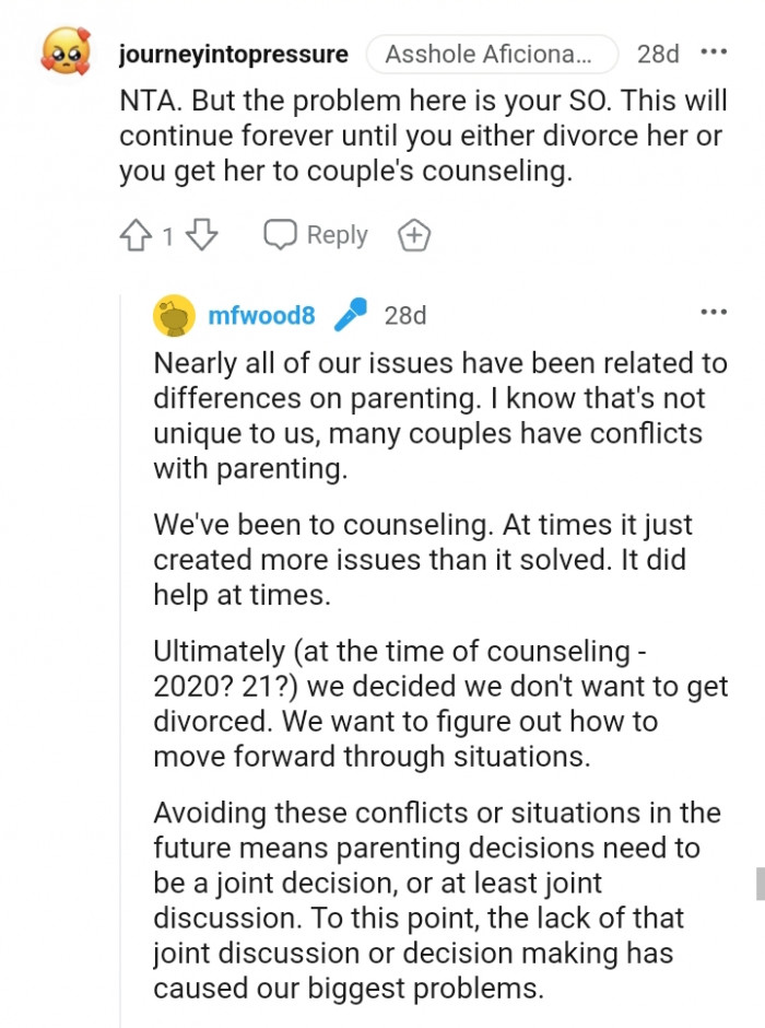 It Will Continue Until You Divorce Her