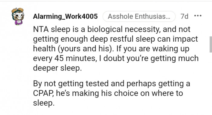 This Redditor doubts the OP is getting much sleep