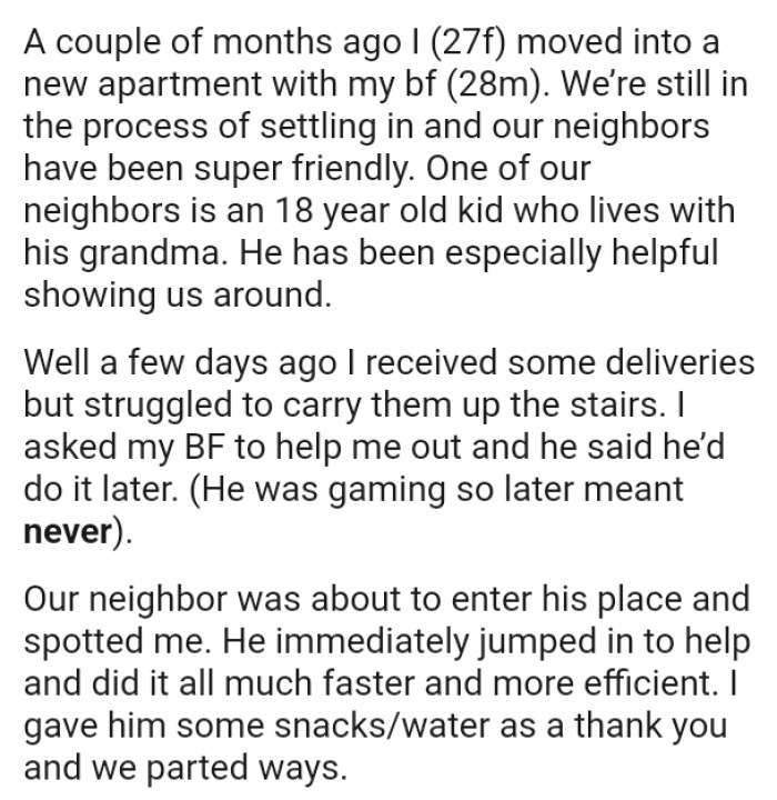 They are still in the process of settling in, and their neighbors have been super friendly