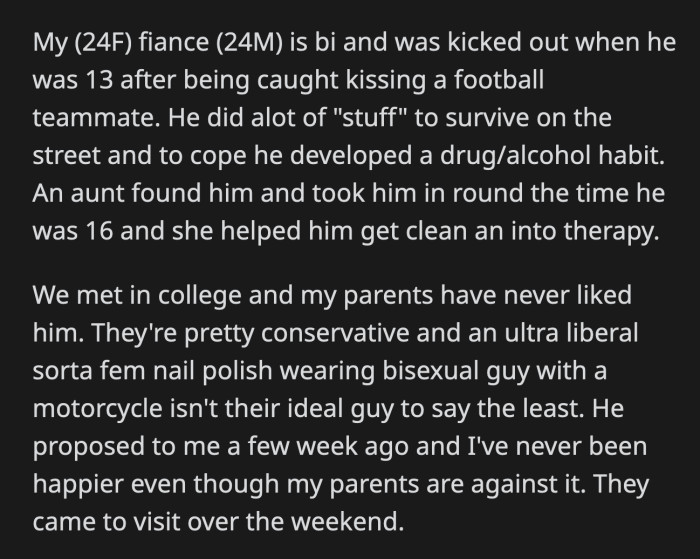 OP cursed her parents out and told them off for violating her fiancé's privacy