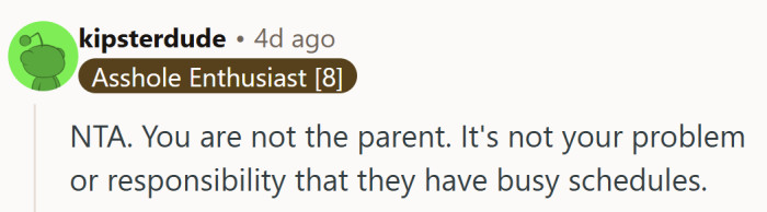 A simple truth that hits hard: her parents’ chaos was never hers to manage.