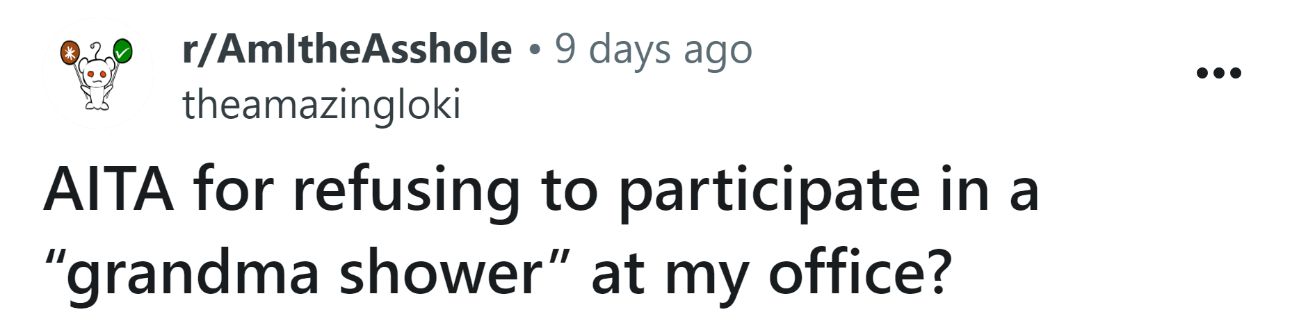 The Redditor asked if she's an a**hole for refusing to participate in 