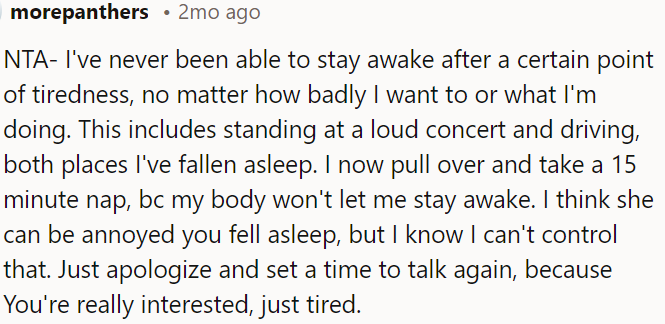 OP Should Apologize for Falling Asleep and Suggest Rescheduling the Conversation for When He Is More Alert.