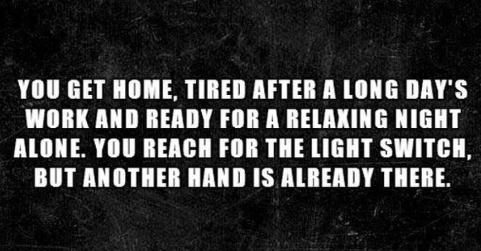 1. Another hand on the light switch