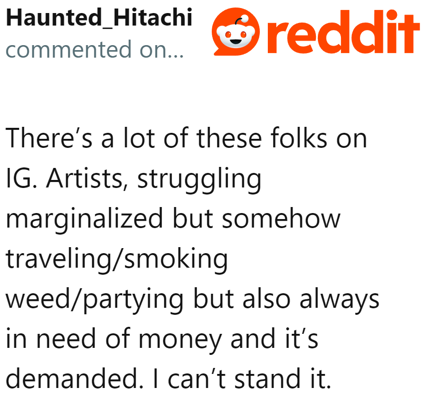 Some people are just waiting for the fruit to fall into their mouths.