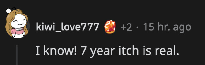 The honeymoon phase was over, and this time, the old wives' tale proved to be true