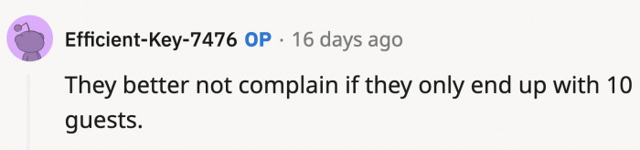 Having a guest (and a relative) like OP is a lot worse.