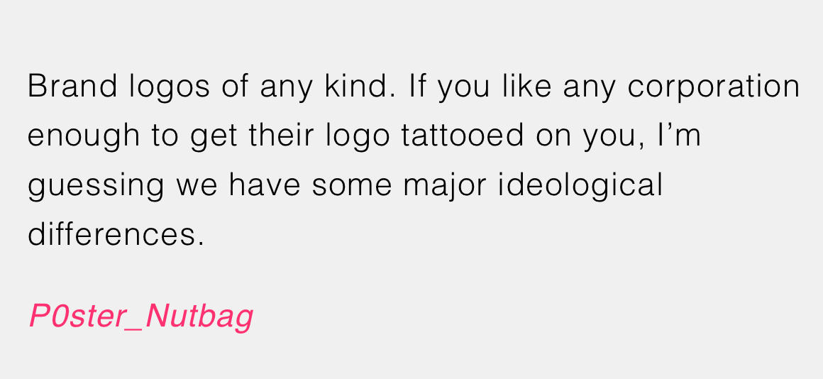 2. We know you’re an enthusiastic ambassador, but it’s never that deep, I promise.