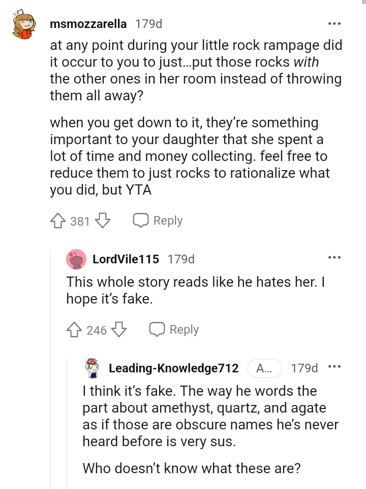 They are something important to the OP's daughter.