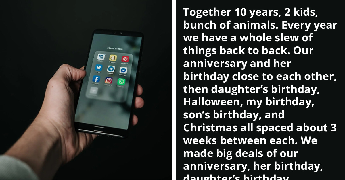 Redditor Removes Social Media Notifications About His Birthday Hoping His Wife Would Remember It On Her Own