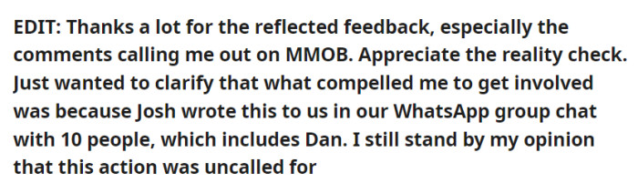 An edit from OP after receiving comments: