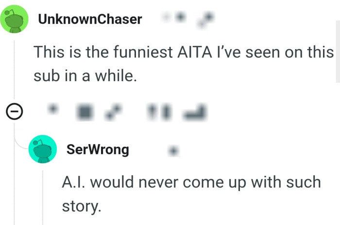 The story is quite funny