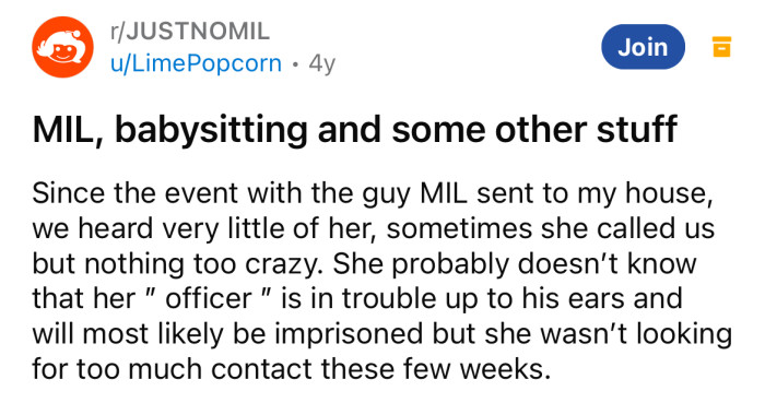 Following on from previous posts, the OP continued about his MIL.