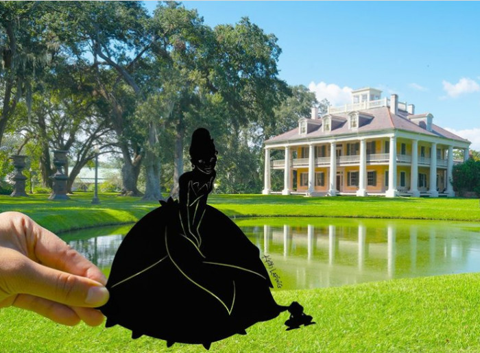 20. Not at a Disney park, but Lapinig traveled to New Orleans to create this beautiful Tiana cutout