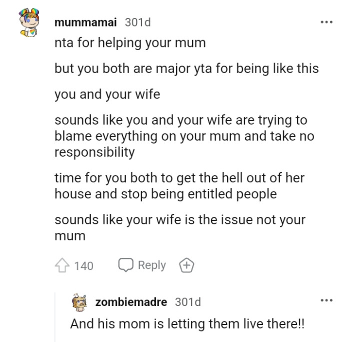 Sounds like they are trying to blame the mom for everything