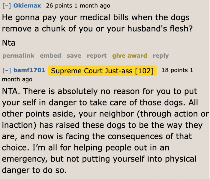 We doubt this neighbor will pay.