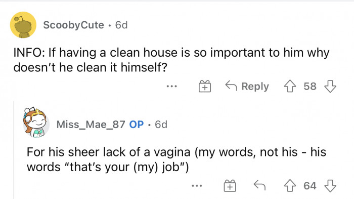 Clearly it's because she's a woman.