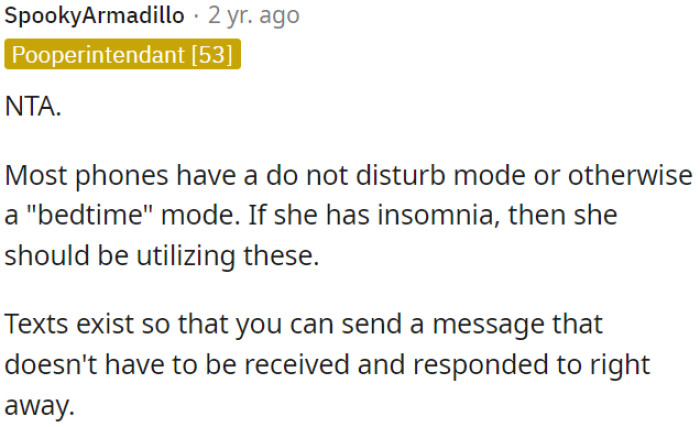 OP is not in the wrong.