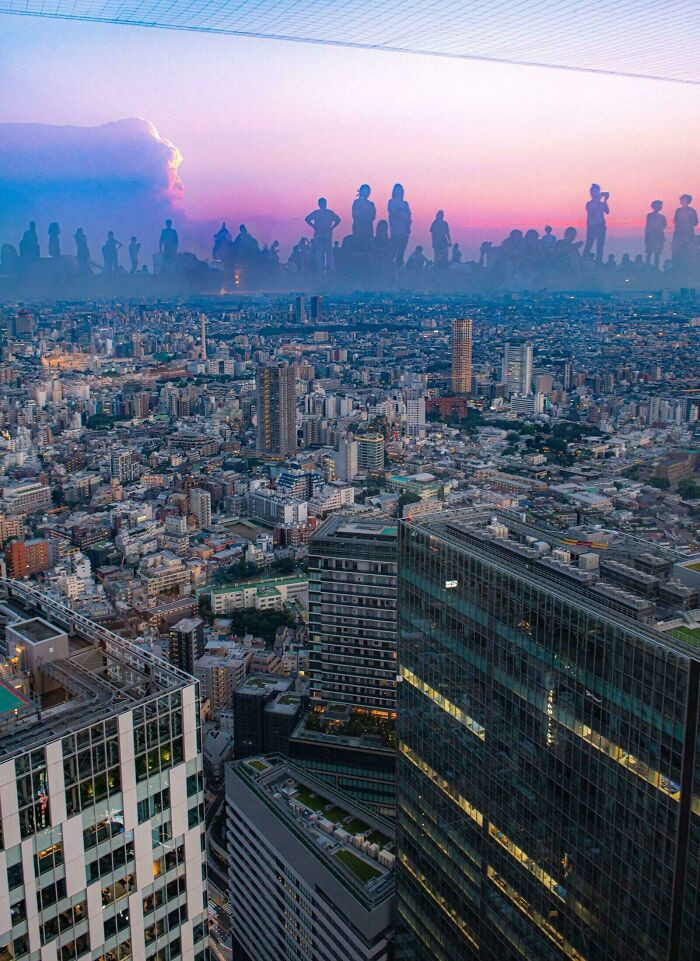"Giants Looking Over The City"