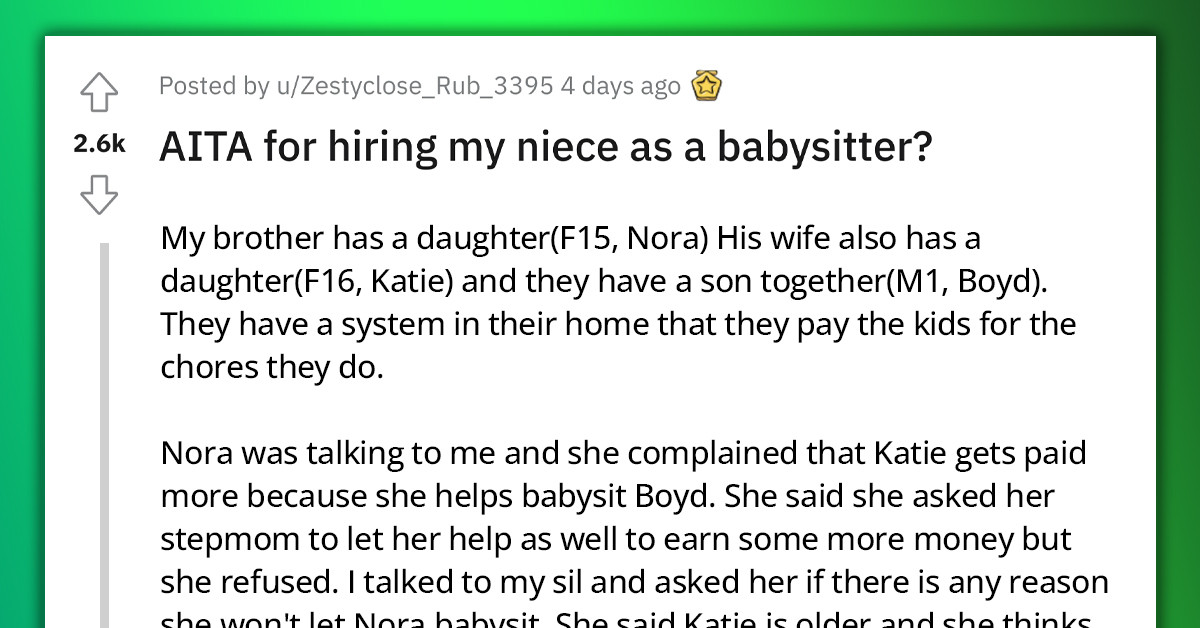Aunt Hires Her Niece To Babysit Because Her Stepmom Is Not Giving Her Enough Money, Stepmom Goes Frantic