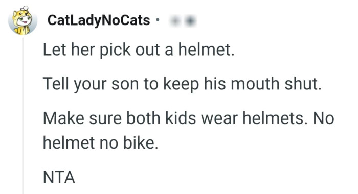 Both kids should wear helmets