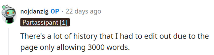 OP seems to not be backing down, though.