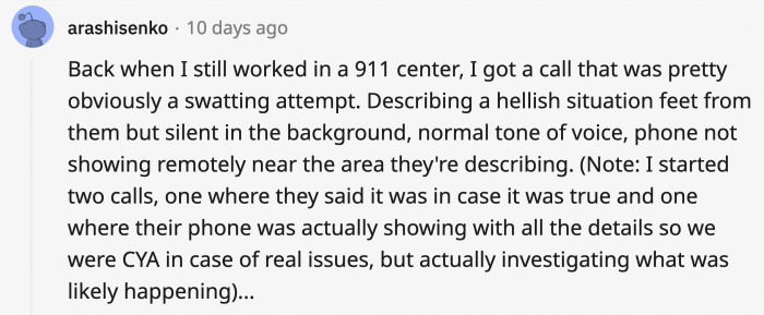 8. Although there isn’t usually closure with people who take 911 calls,