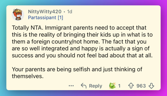 They’re being selfish.