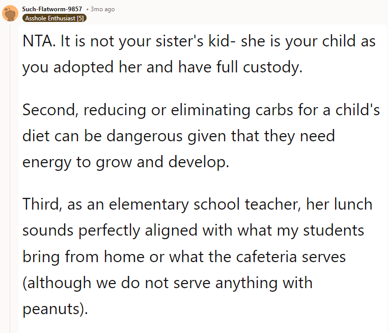 (Sounds like your sister is attempting to be a parent after giving up her rights to do so. You may want to look for a different caretaker for her in this case, or else you may have more 