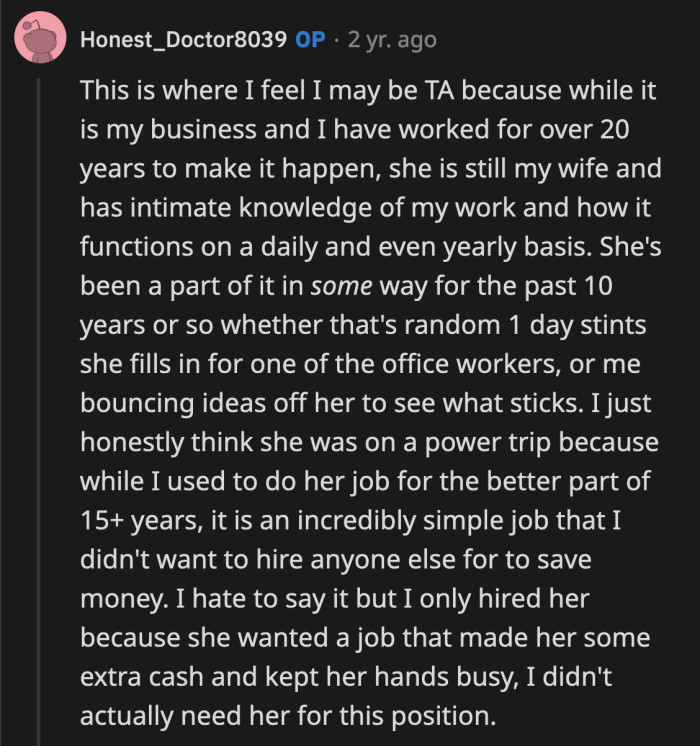 Do OP's employees have a safe avenue to report unprofessional behavior?