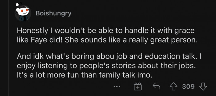 Job stories are much more fun than family stories.