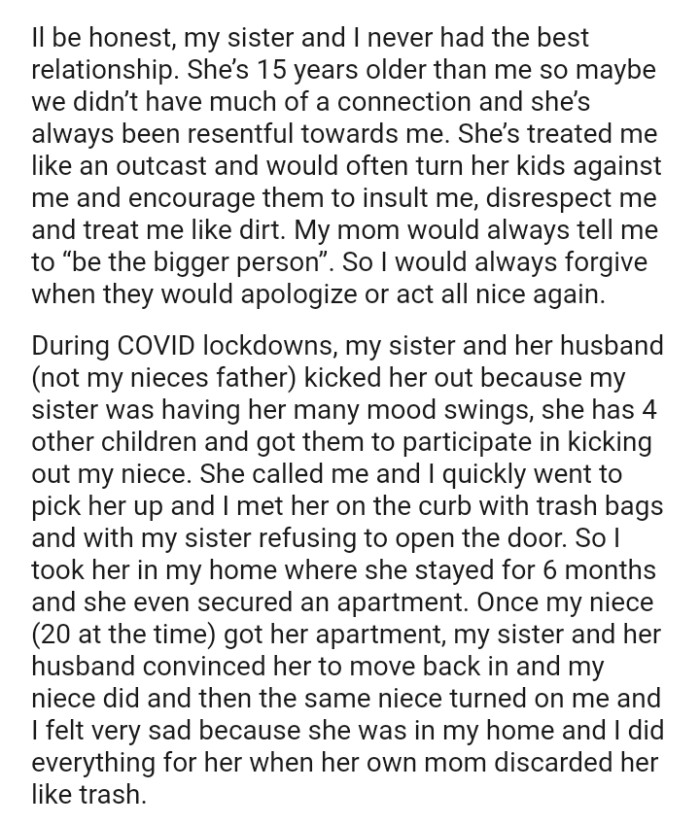 She called the OP and she quickly went to pick her up